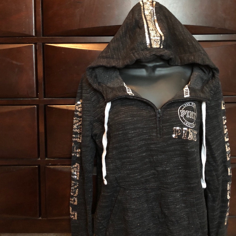 PINK quarter zip hoodie!